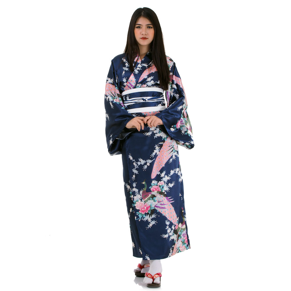 Japanese Woman Kimono Geisha Yukata Cosplay Costume